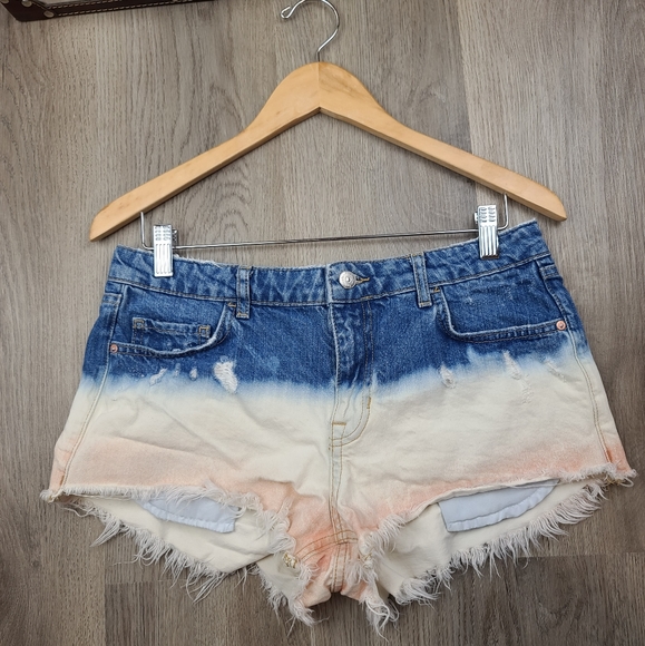 Free People Pants - Free People Distressed Denim Shorts size 28